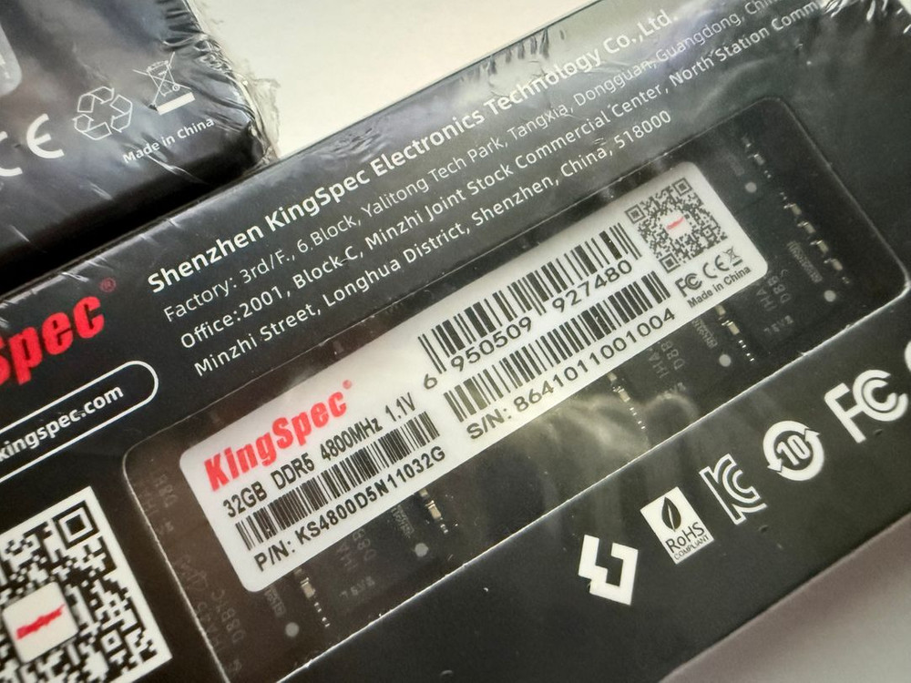 DDR5 32GB 4800 메모리 2개 세트 미개봉 새제품 이미지