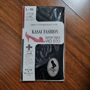 카사이 무발 스타킹 블랙 9부 레깅스 80D 미개봉 새상품 이미지