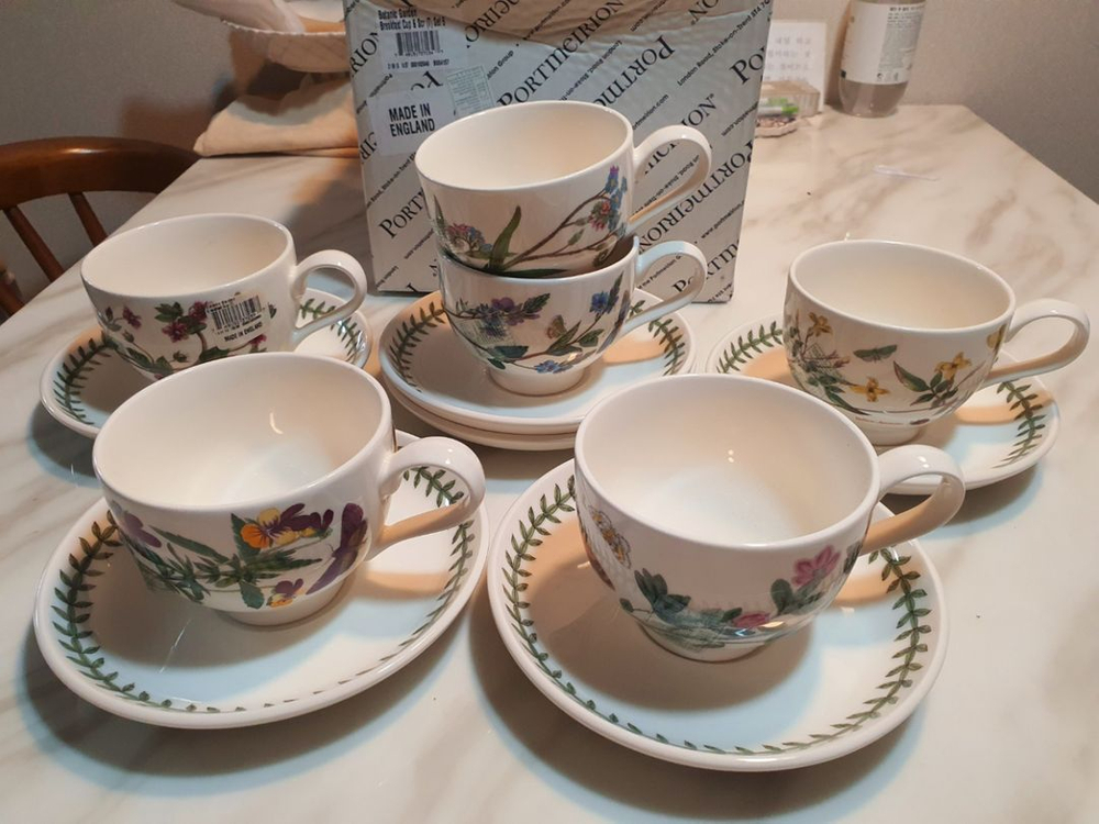 백화점정품) 영국포트메리온BF커피잔0.28L 6셋트 새 이미지