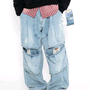 엑스톤즈 XP207 더블 레이어링 데미지 인시전 데님