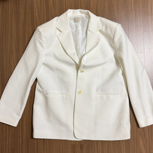 박시핏 화이트 여성 자켓