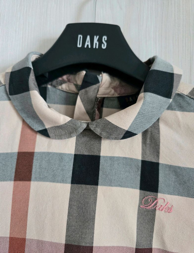 닥스키즈 여아 체크 원피스 니트 조끼 110-120사이즈 이미지