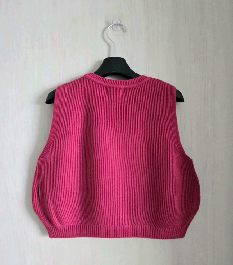 닥스키즈 여아 체크 원피스 니트 조끼 110-120사이즈 이미지