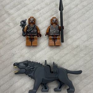 레고 반지의 제왕 호빗 오크 2개, 와르그 1개 이미지