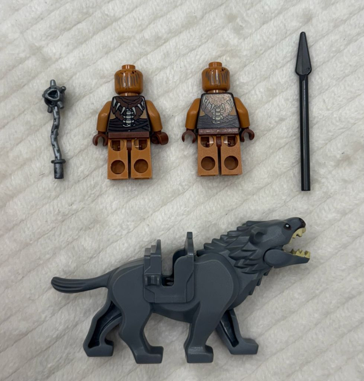 레고 반지의 제왕 호빗 오크 2개, 와르그 1개 이미지