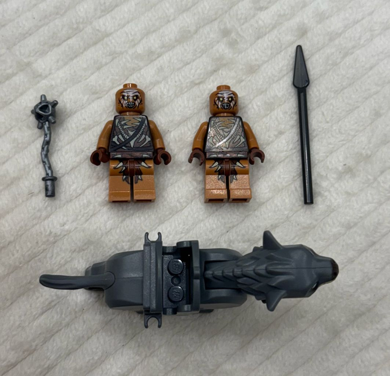 레고 반지의 제왕 호빗 오크 2개, 와르그 1개 이미지