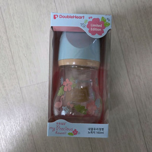 더블하트 모유실감 마이프레셔스 노꼭지 유리젖병 160ml