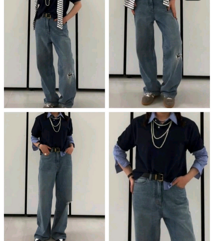 캘리에디 스트레이트 데님xs 이미지