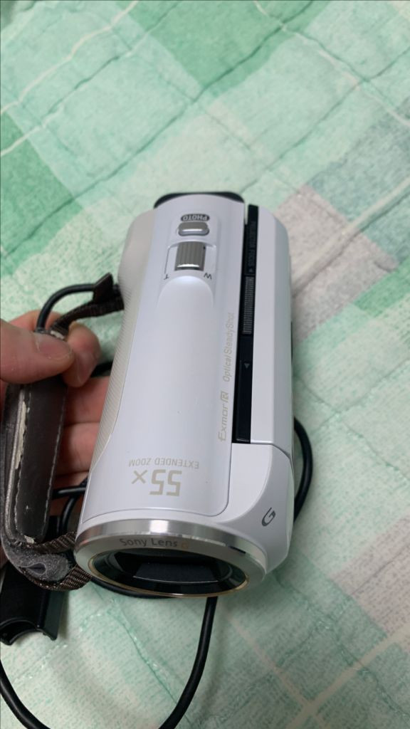 화이트 예쁜 레어색상 소니 HDR-PJ380 화이트 프로젝터 내장 빈티지캠코더 팝니다.--3