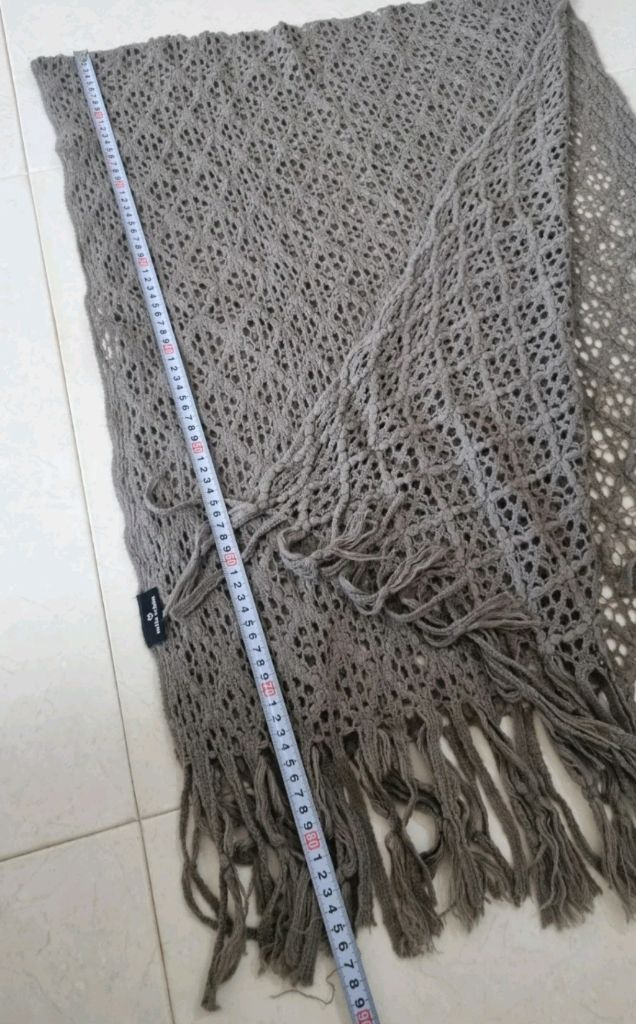 mila schon 밀라숀 숄 머플러 스카프 그레이--4