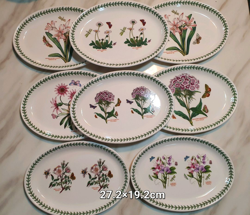 빈티지 영국 포트메리온 Britain 오븐용 타원형접시27cm개당값 이미지