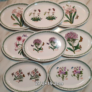 빈티지 영국 포트메리온 Britain 오븐용 타원형접시27cm개당값 이미지