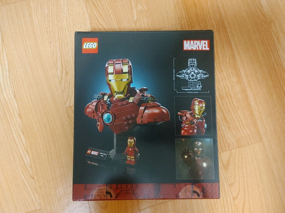 (미개봉)(정품)레고 76327 마블 아이언맨 MK4 흉상 팝니다.--1