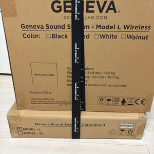 제네바 사운드 시스템 Model L Wireless 스피커 월넛 색상 미개봉