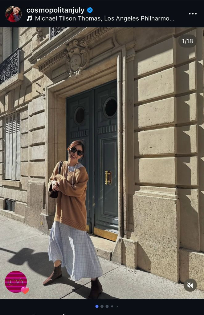 예지스 코스모폴리탄줄라이 파리V넥 니트 / 프리사이즈 / 카멜•그레이 / 미시착새상품 / 각각 11.5 이미지