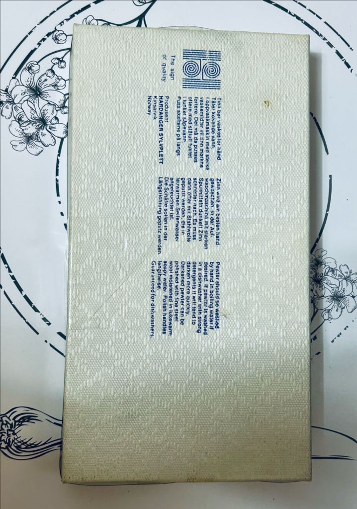 노르웨이 빈티지 Konge Tinn 샐러드 서버 세트 (박스포함) 이미지