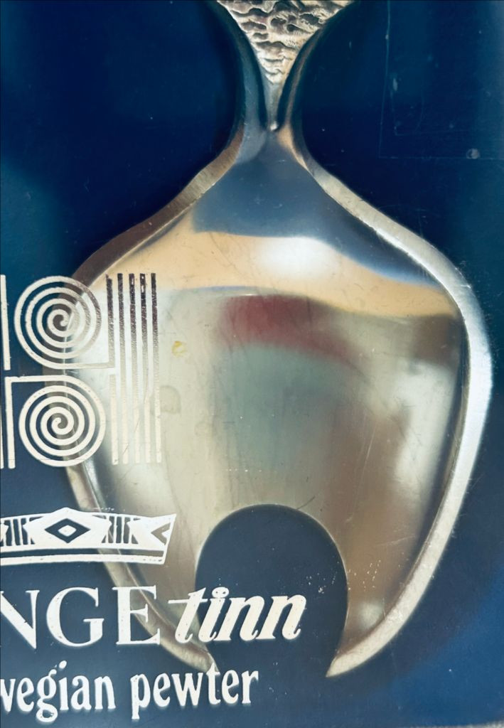 노르웨이 빈티지 Konge Tinn 샐러드 서버 세트 (박스포함) 이미지