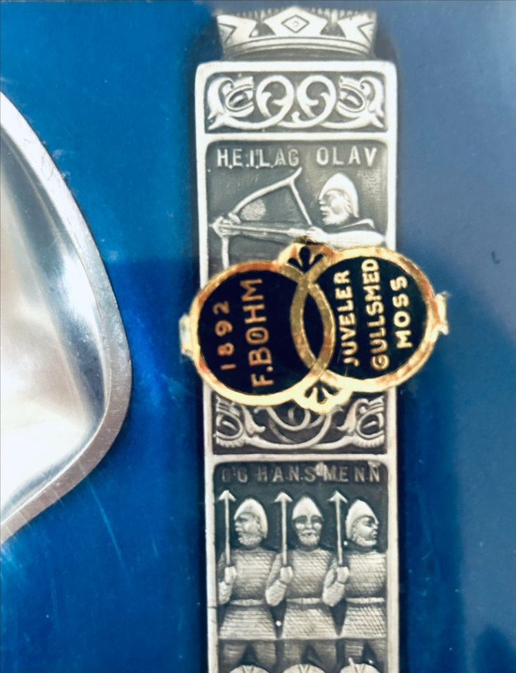 노르웨이 빈티지 Konge Tinn 샐러드 서버 세트 (박스포함) 이미지