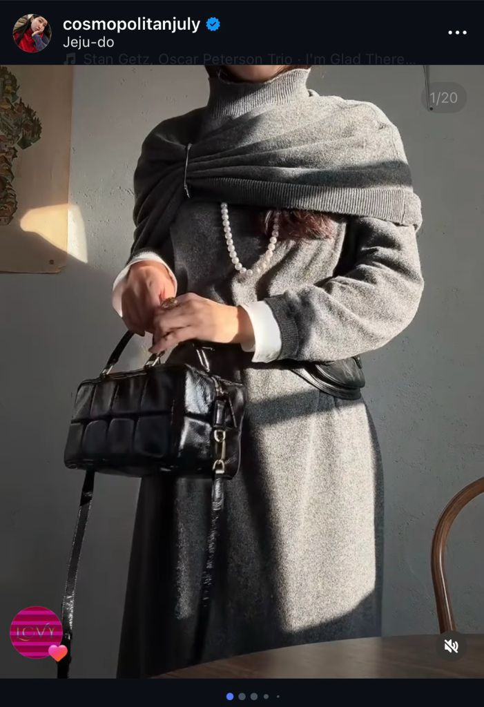 예지스 코스모폴리탄줄리아 망토 줄리앤줄리아 / 컬러는 2가지 블랙과 그레이 / 프리사이즈 / 미시착새상품 각각 6만 이미지