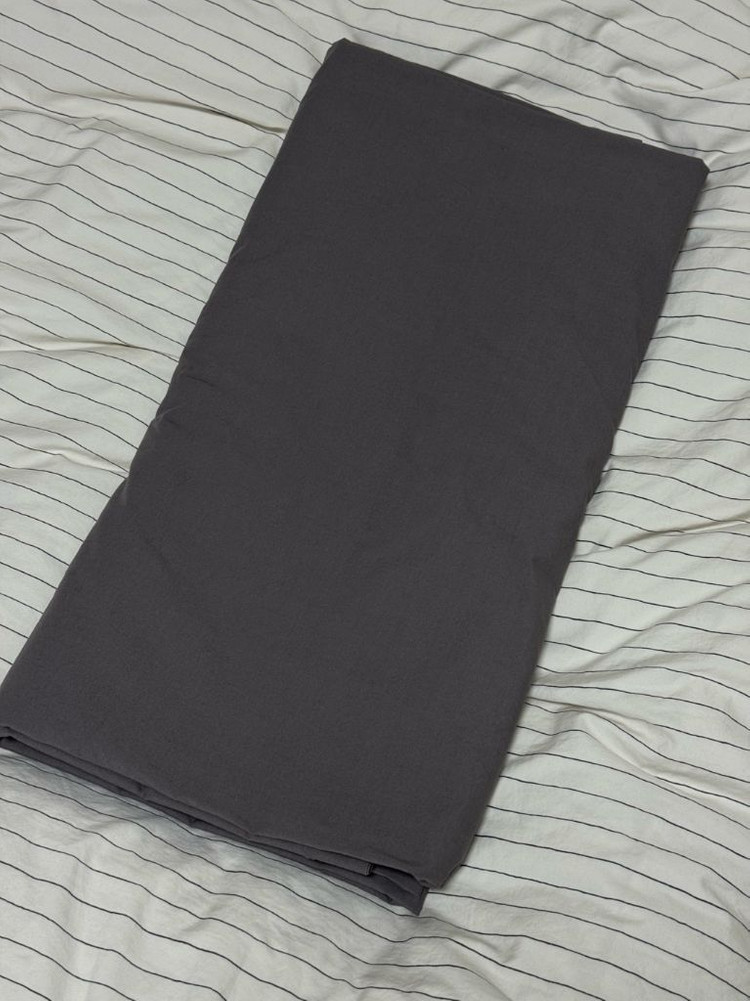 테클라 percale duvet cover(이불커버) 다크타우페--3