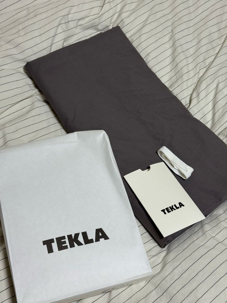 테클라 percale duvet cover(이불커버) 다크타우페--8