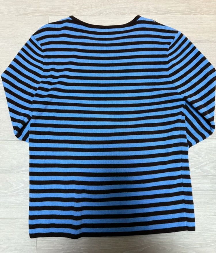 129,000-> 90,000원 PONITAIL 포니테일 스트라이프 티셔츠 이미지