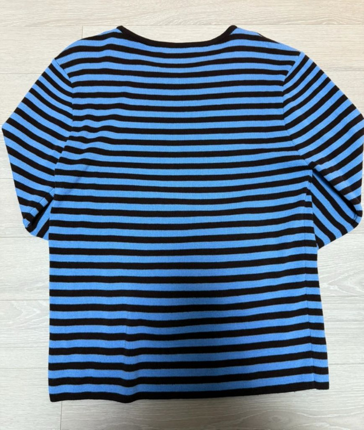 129,000-> 90,000원 PONITAIL 포니테일 스트라이프 티셔츠 이미지