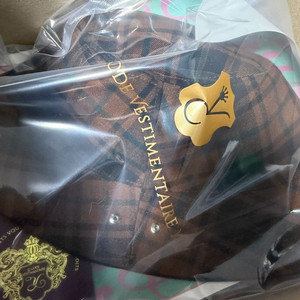 예지스 코스모폴리탄줄라이 체크모자 / 브라운컬러 / 프리사이즈 / 새상품/ 택배비포함 7.5 이미지