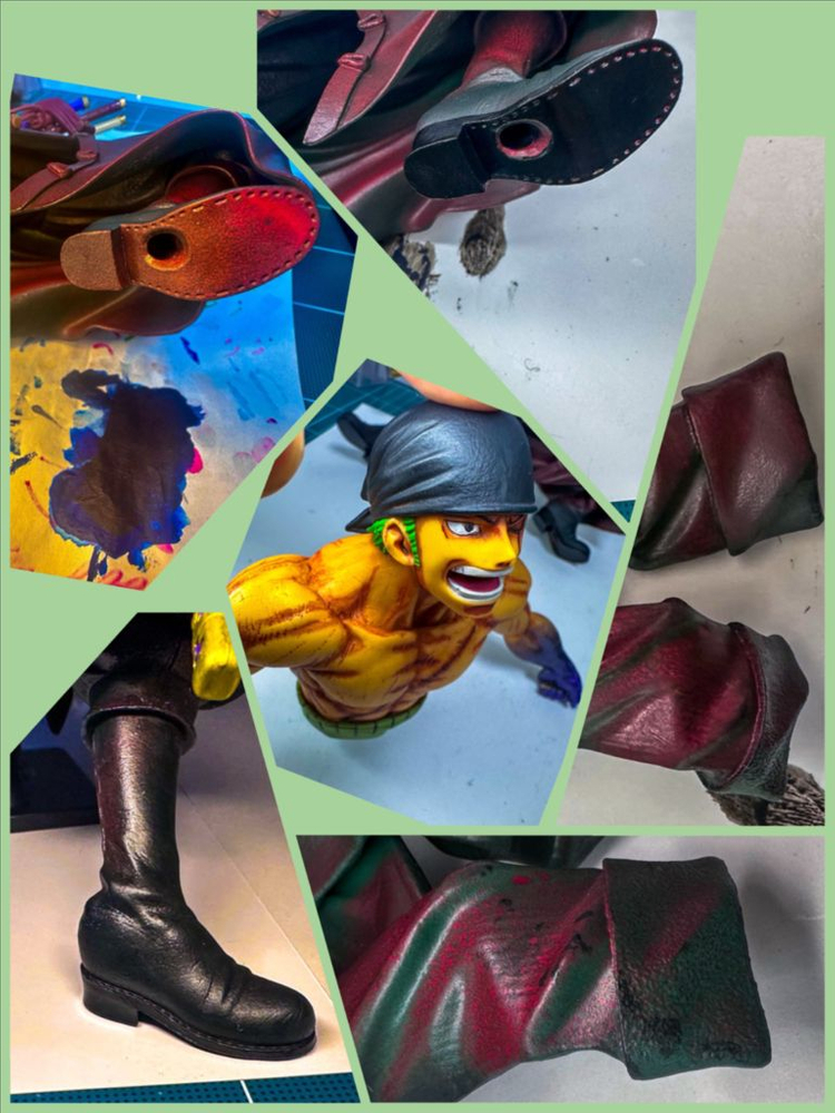 원피스 롤로노아 조로 리페인트 작 피규어 레진 루피 룩업 니카 넨도 사황 패왕색 도색 리페인팅 이미지