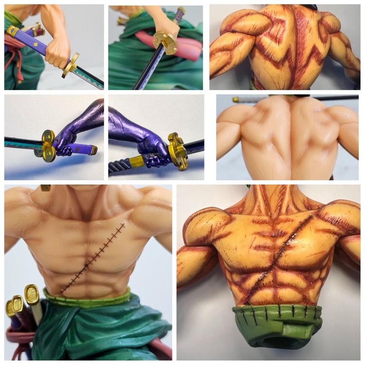 원피스 롤로노아 조로 리페인트 작 피규어 레진 루피 룩업 니카 넨도 사황 패왕색 도색 리페인팅 이미지