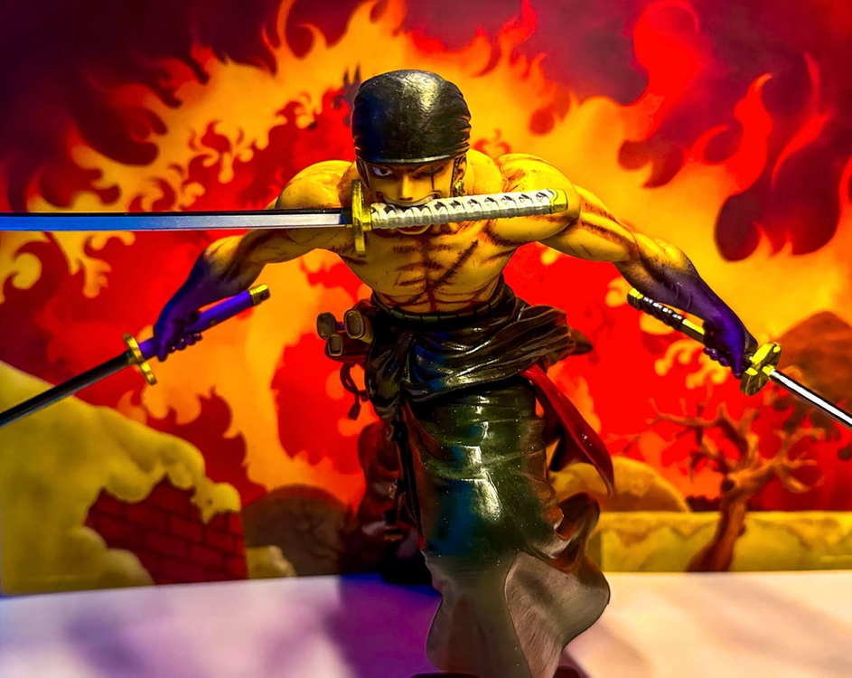 원피스 롤로노아 조로 리페인트 작 피규어 레진 루피 룩업 니카 넨도 사황 패왕색 도색 리페인팅 이미지