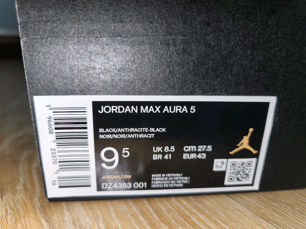 [새상품]조던 MAX AURA 5 블랙 팝니다.--3