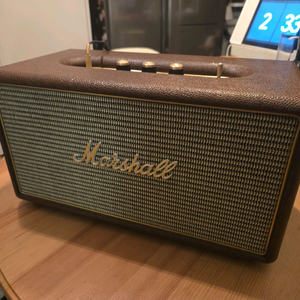 마샬 스탠모어 ( MARSHALL Stanmore ) Ver. 1 Refurbish 브라운컬러 + Aux Cable 이미지