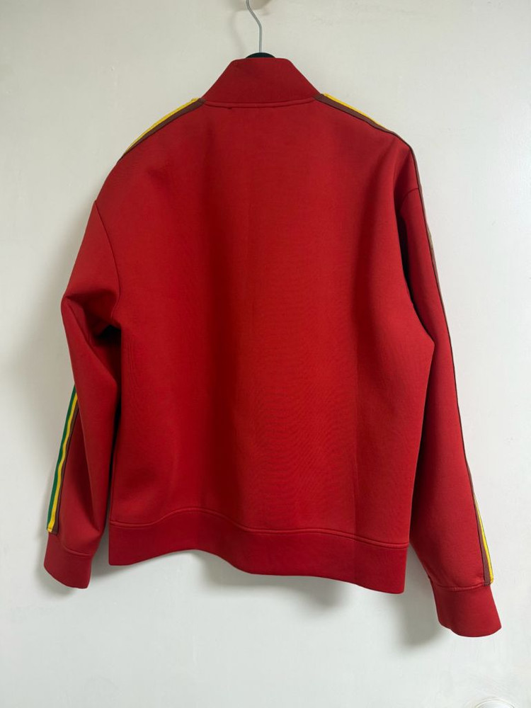 Sandro Racer Stripe Crepe Jacket In Red산드로 자켓 1--5