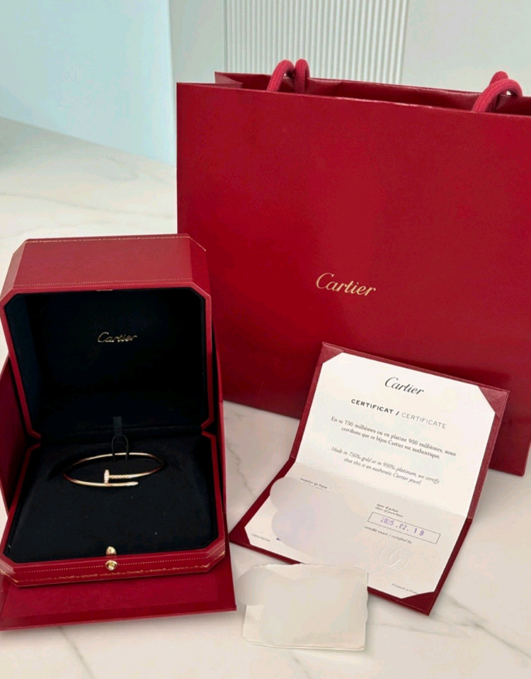 까르띠에 저스트앵끌루팔찌 다이아16호 로골--1