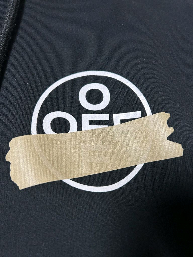 정품 오프화이트 애로우 후드티 90-S 블랙 이미지
