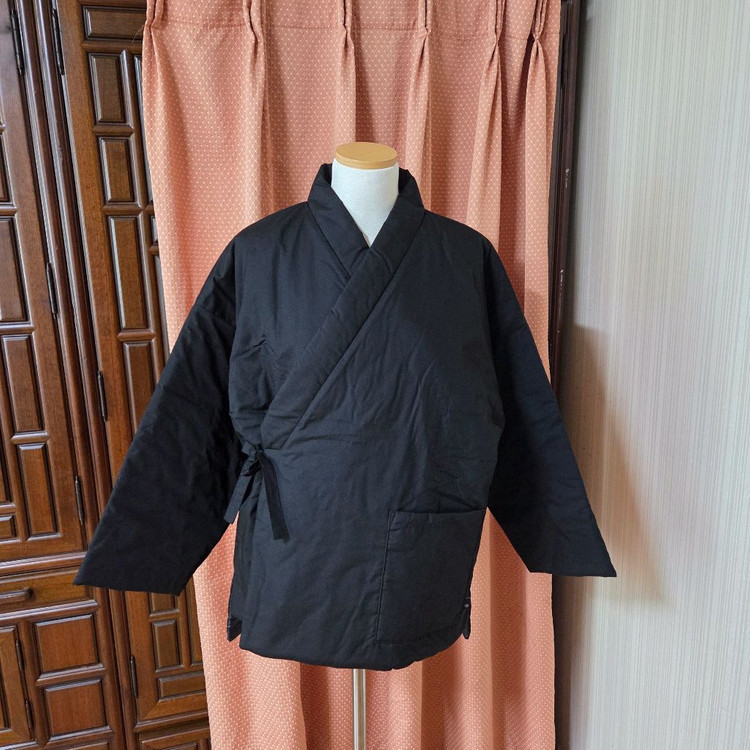 무릇블랙검정네이비양면누비저고리마고자두루마기마후라목도리개량생활한복 S--4