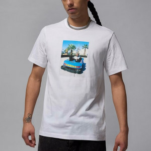 (새상품) 조던 화이트 반팔티 L사이즈