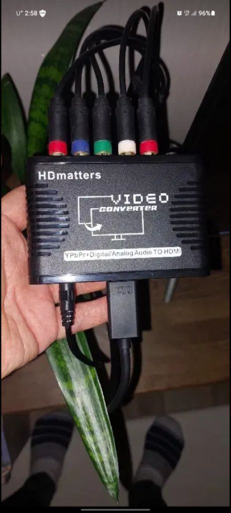 5구 컨포넌트 영상 케이블 HDMI 변환기 PS2 이미지