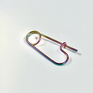 클립모양 피어싱 써지컬스틸 홀로그램