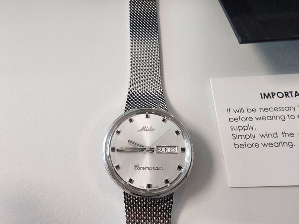 미도 커맨더 1959 37mm 남자시계 A+급 풀박스 실착 5회--2