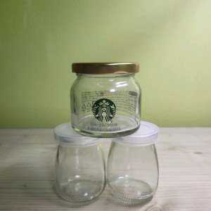 스타벅스 오가닉 그릭요거트 공병 + 푸딩컵 이미지