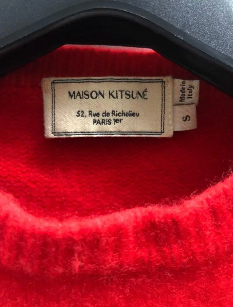 메종키츠네 정품 폭스헤드 니트 S 이미지