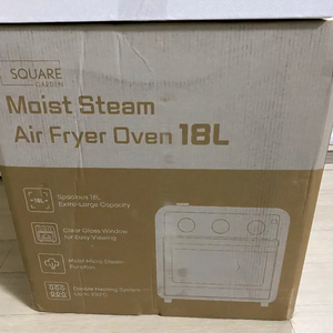 스퀘어가든 모이스트 스팀 에어프라이어 오븐 18L 새상품