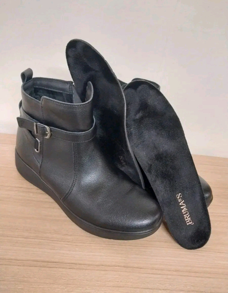 여성 브루마스 소가죽 클래식 앵클 방한부츠 (255) 이미지