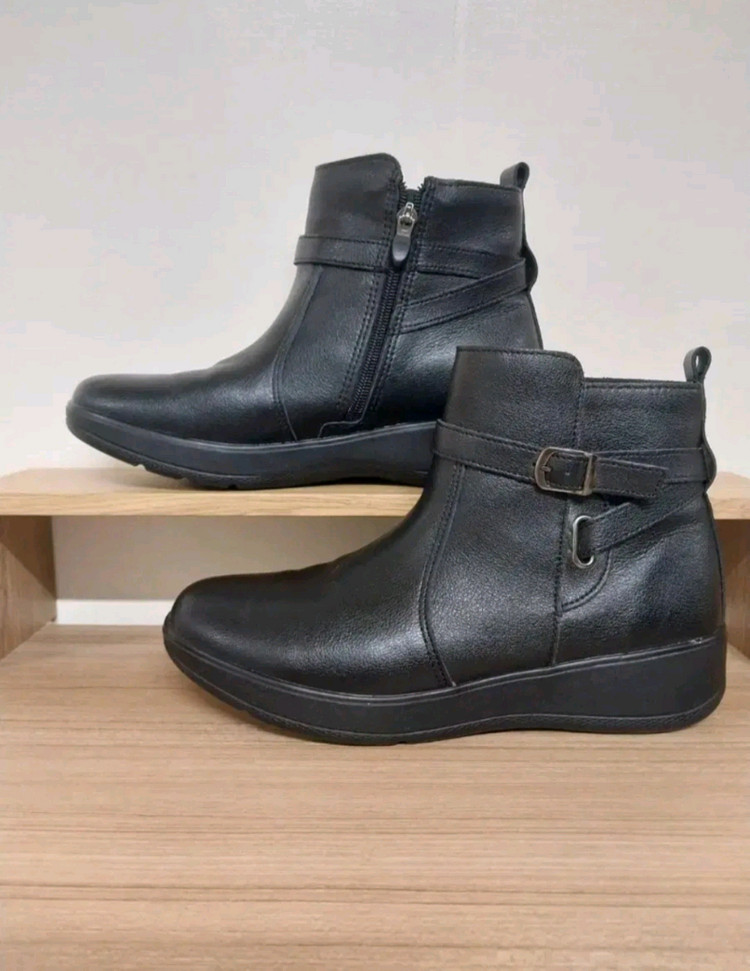 여성 브루마스 소가죽 클래식 앵클 방한부츠 (255) 이미지