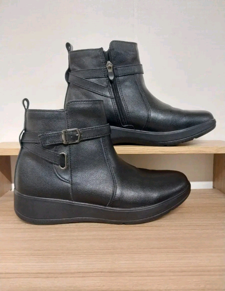 여성 브루마스 소가죽 클래식 앵클 방한부츠 (255) 이미지