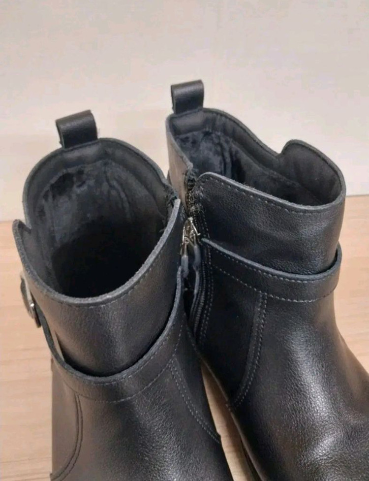 여성 브루마스 소가죽 클래식 앵클 방한부츠 (255) 이미지