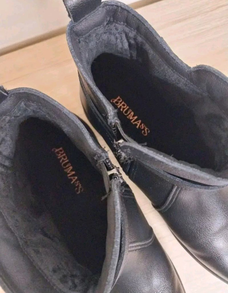 여성 브루마스 소가죽 클래식 앵클 방한부츠 (255) 이미지