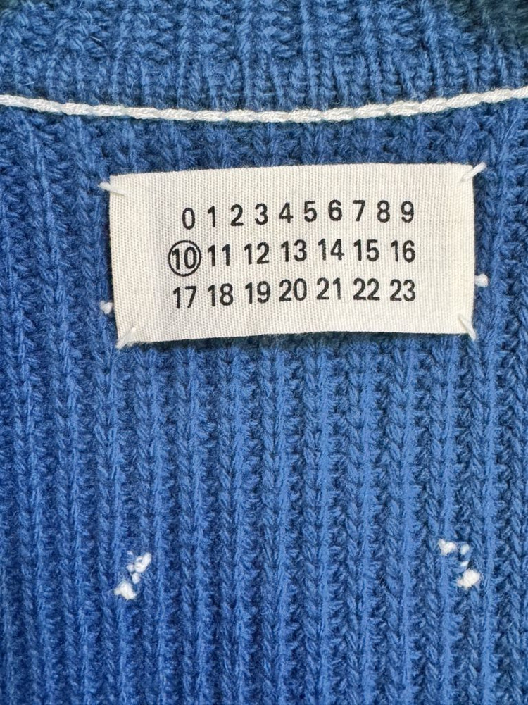 마르지엘라 블루 니트 가디건--4
